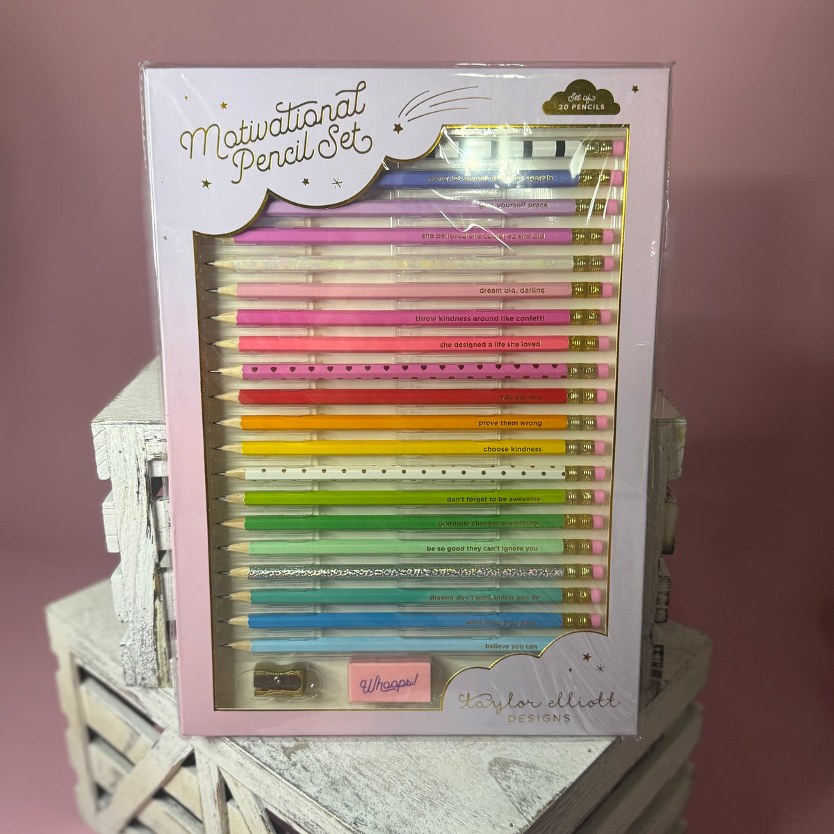 Motivational 22pc Pencil Set