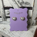 Pearl Hearts Stud Earrings
