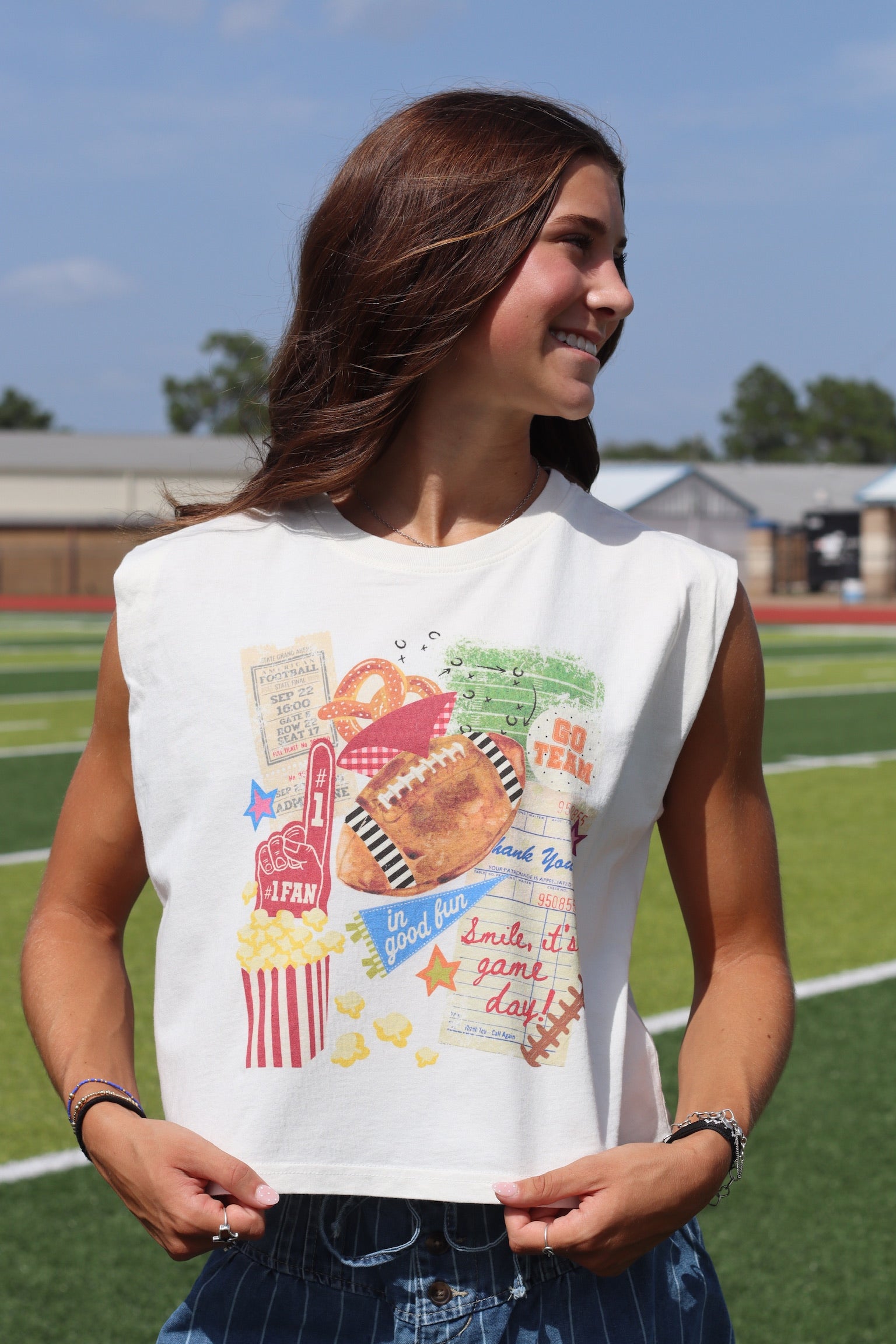 Football Collage Tank