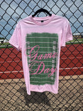 Pink Game Day/fball field tee