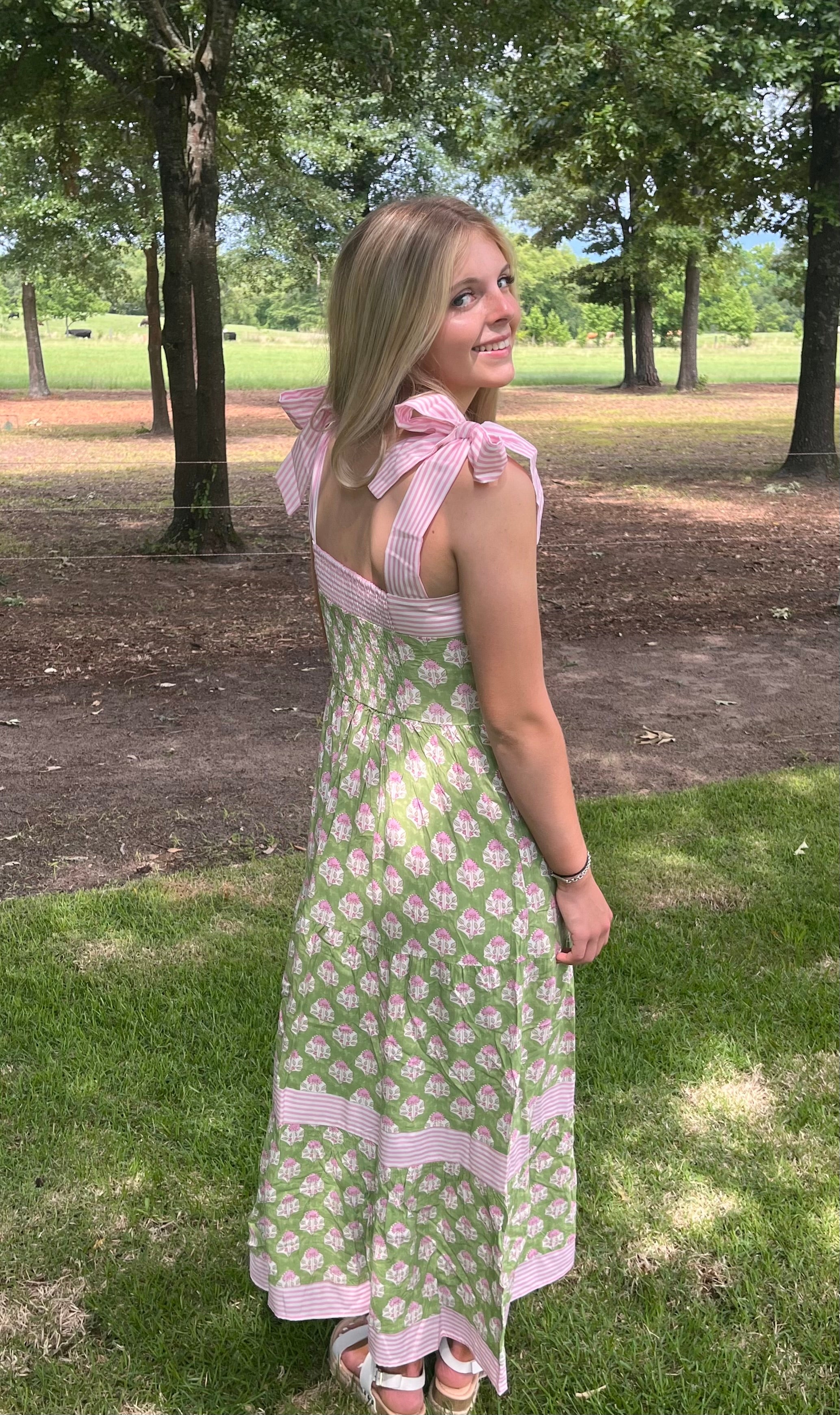 Garden Kiss maxi dress