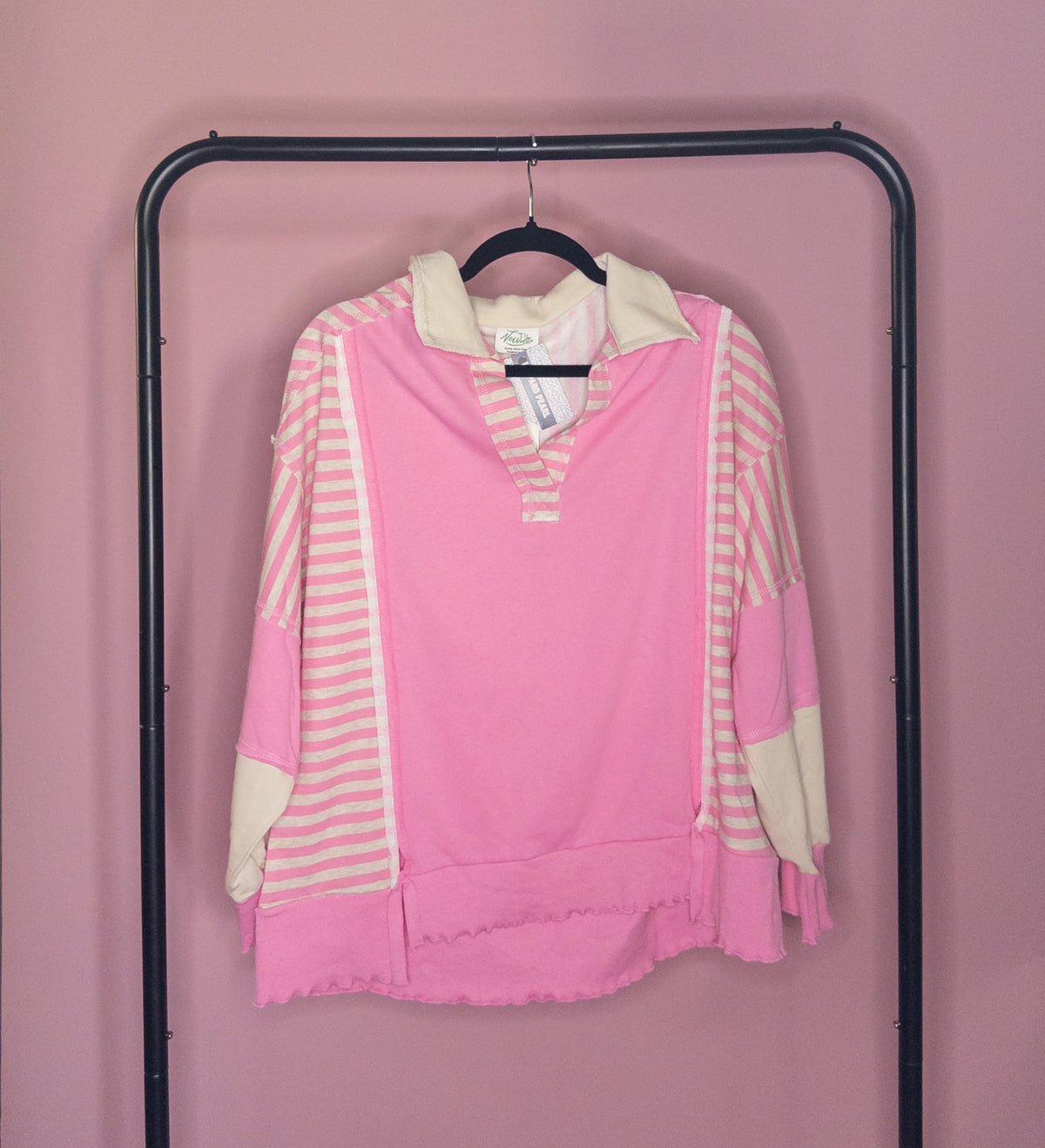 Pink Skies Stripe Top