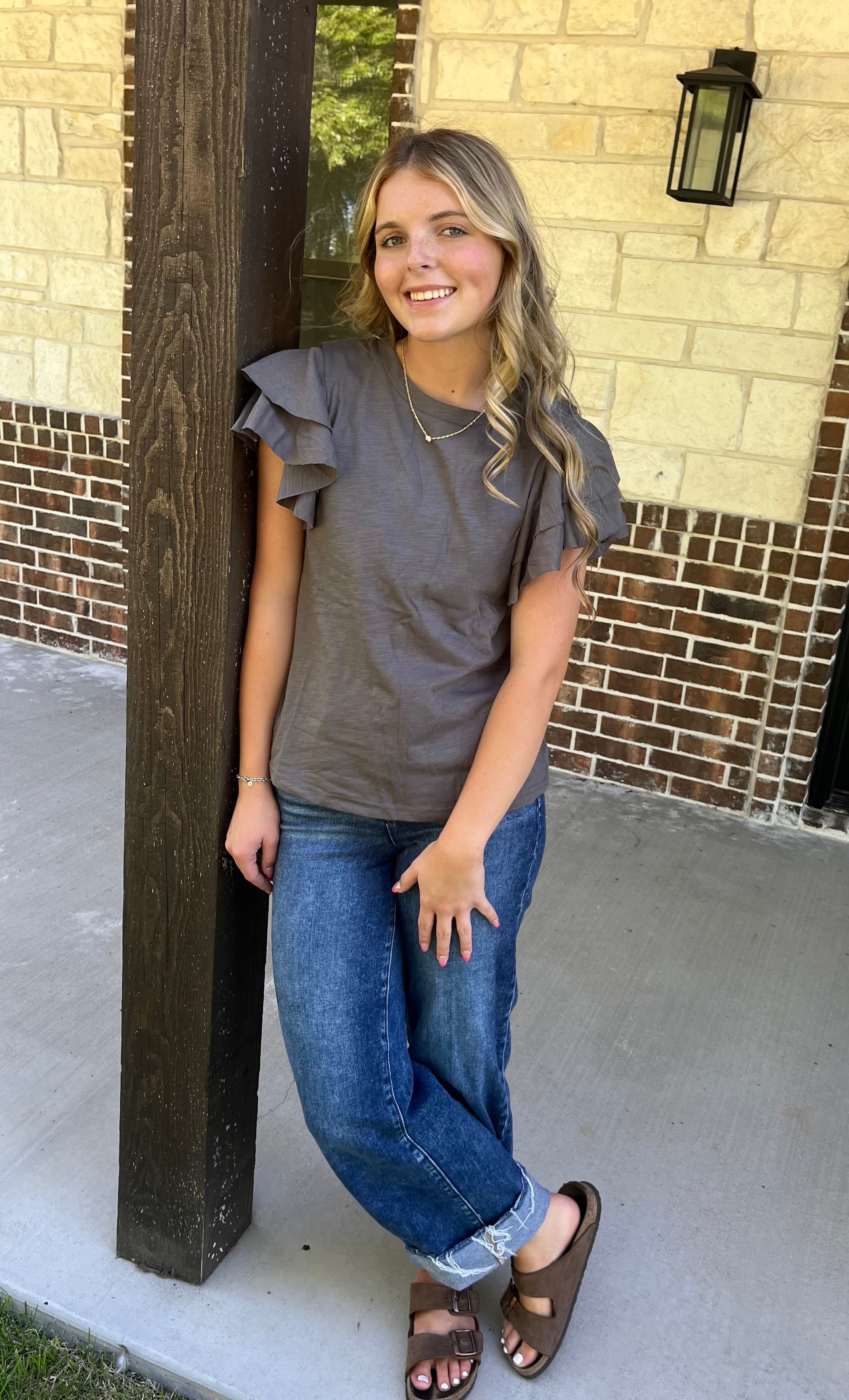 Petal Sleeve Top