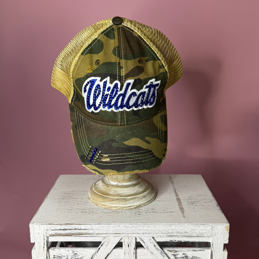 Rhinestone Wildcat cap