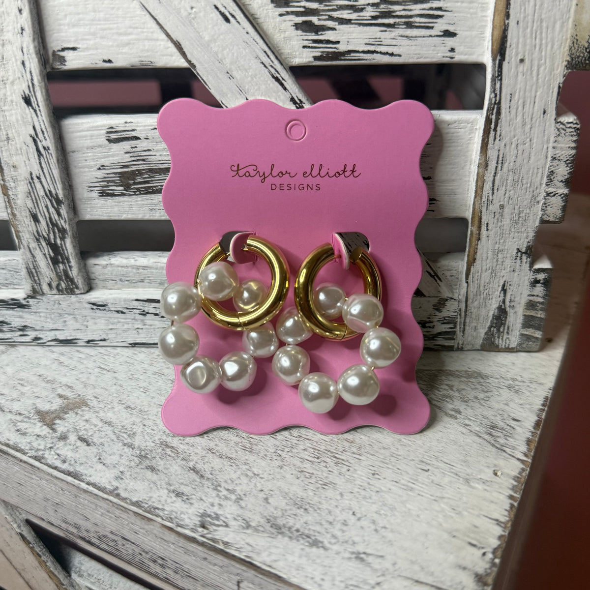 Pearl Hoop Earrings