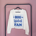 Big Wildcat Fan cropped sweatshirt