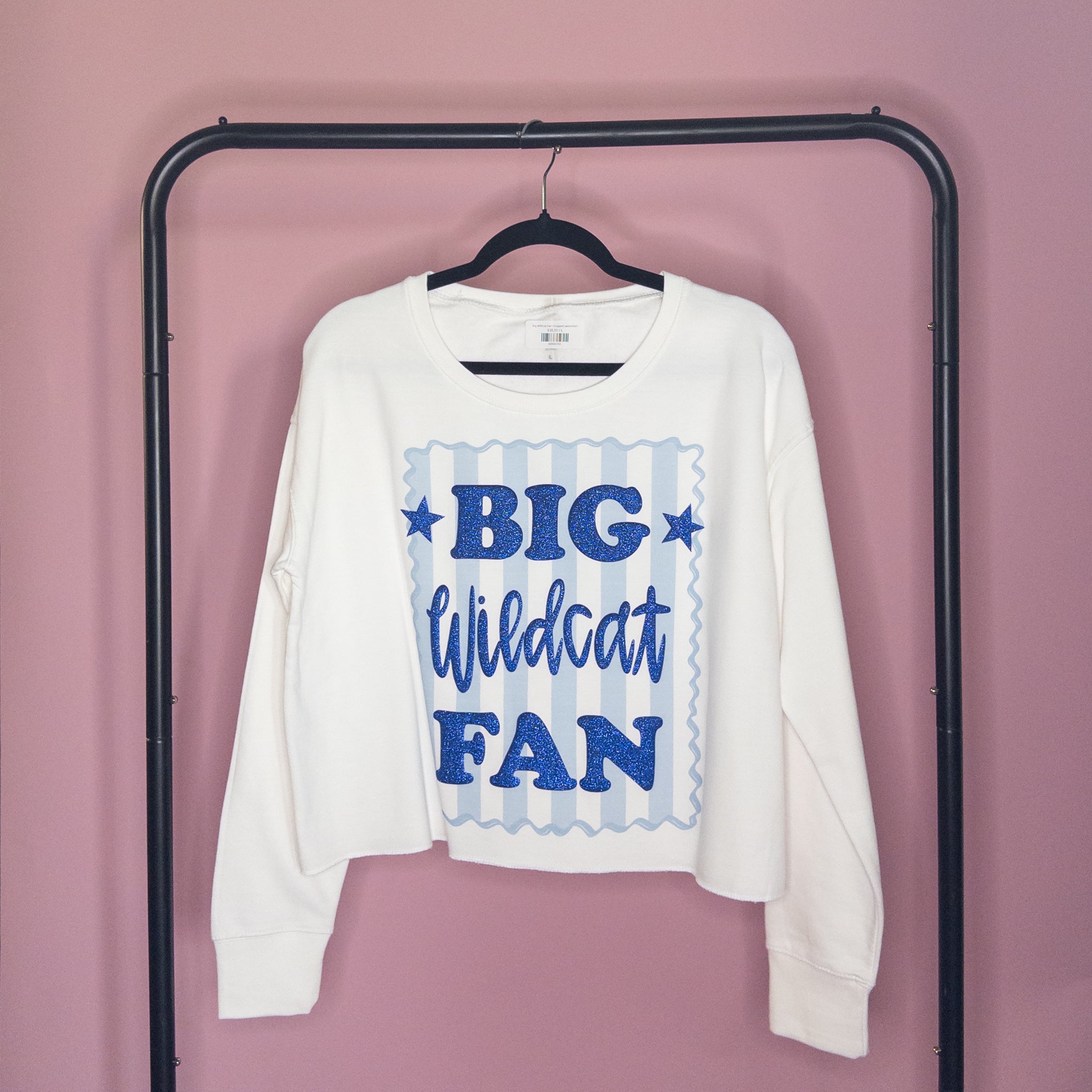 Big Wildcat Fan cropped sweatshirt