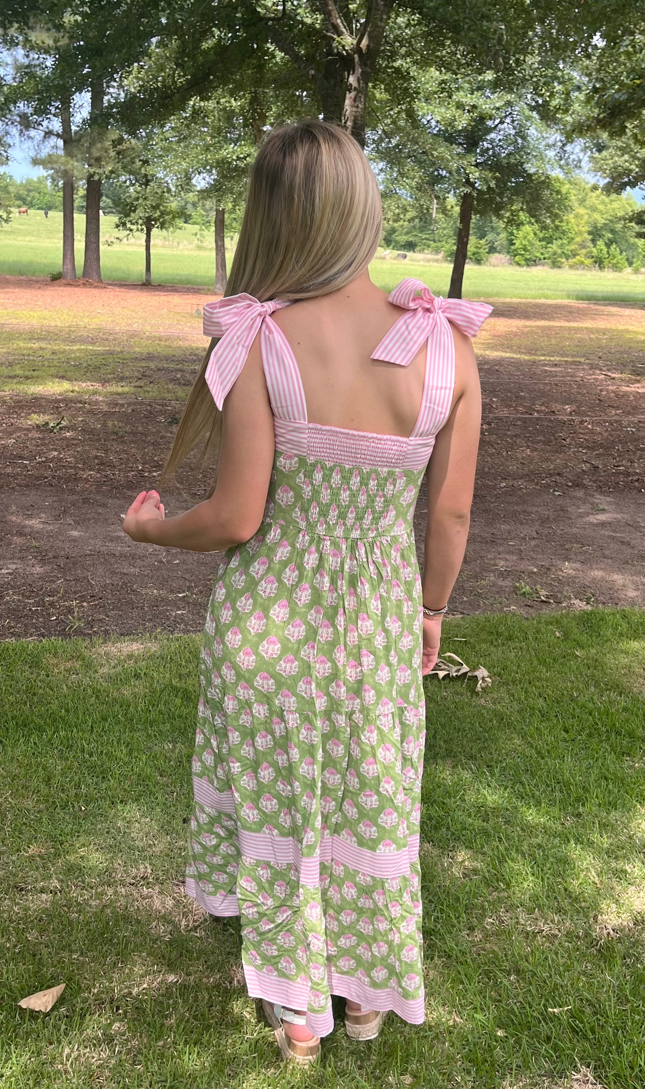 Garden Kiss maxi dress