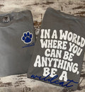 CC gray Be a Wildcat tee