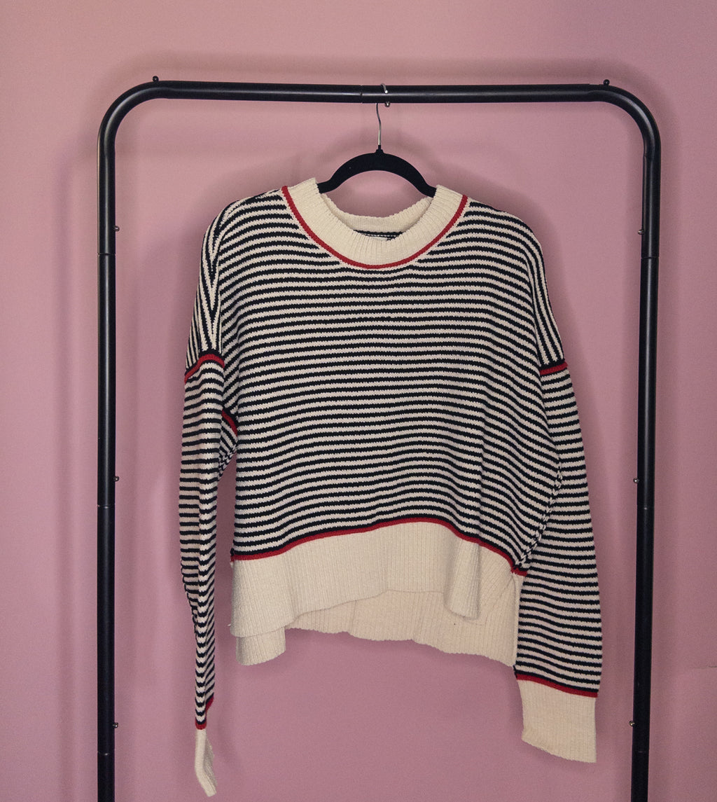 Short & Sweet Striped Sweater