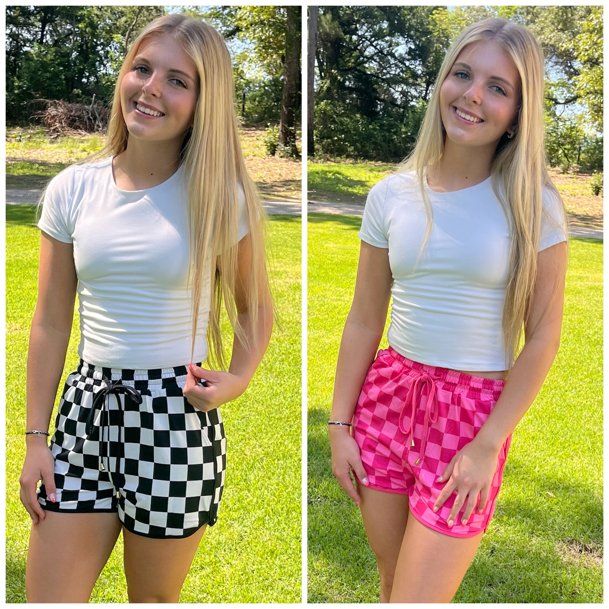 Checkered Shorts - 2 color options