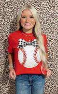Hey Batter (black bow) Tee (2 color options)