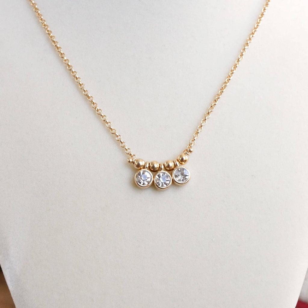Dainty Bezel Necklace - 2 color options