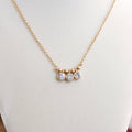Dainty Bezel Necklace - 2 color options